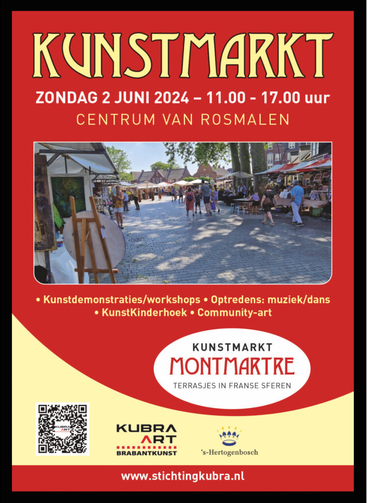 kunstmarkt montmartre poster